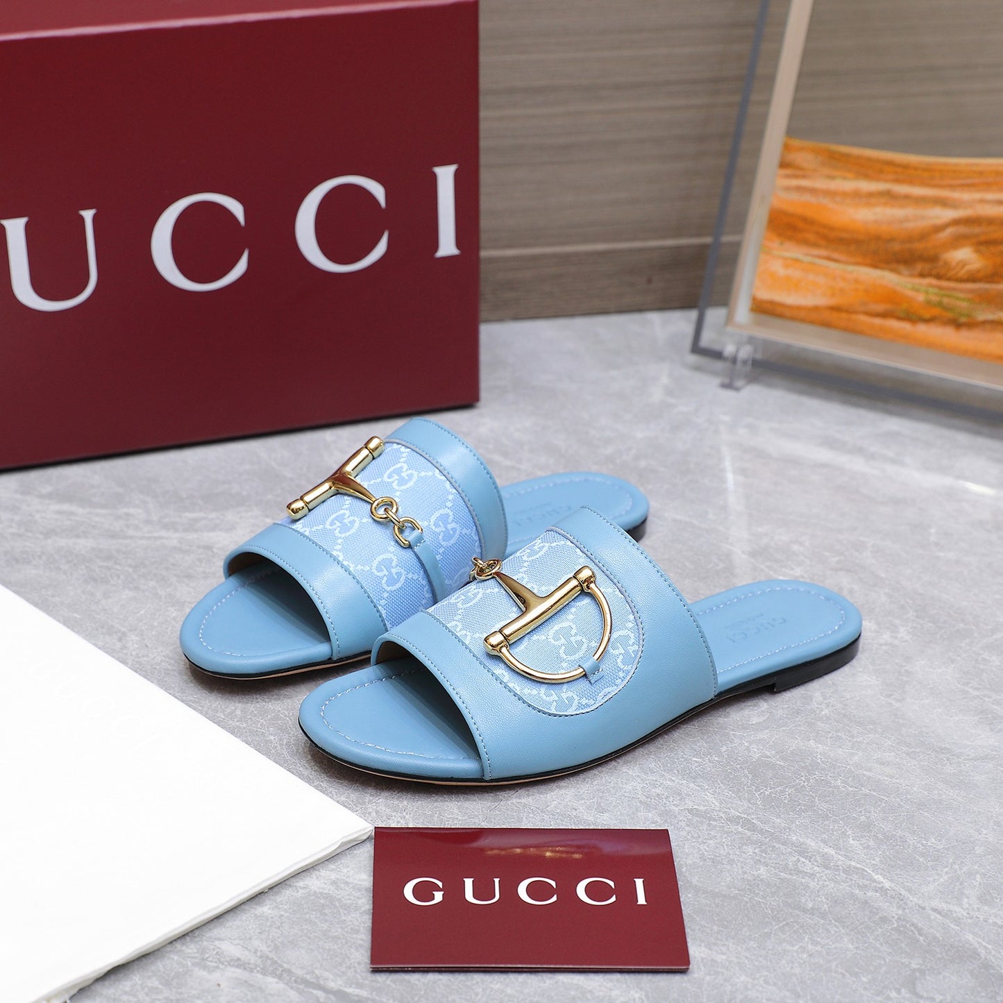 GG 25ss D-shaped chain buckle slippers 1825042512