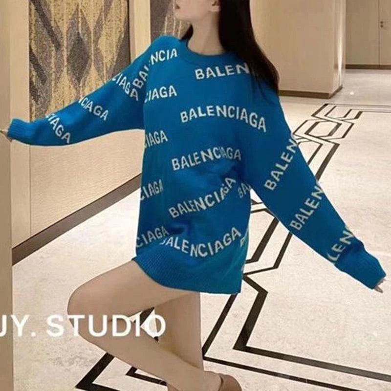 New Fashion Versatile Casual Mid length Sweater 1023122816