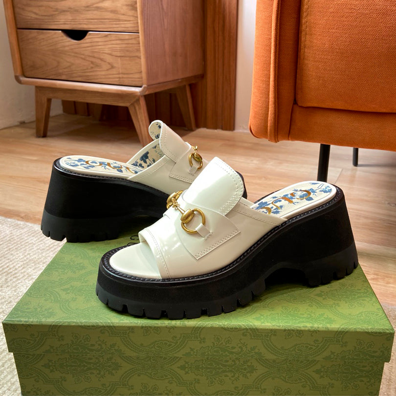 G Horsebit platform slippers 1824061307