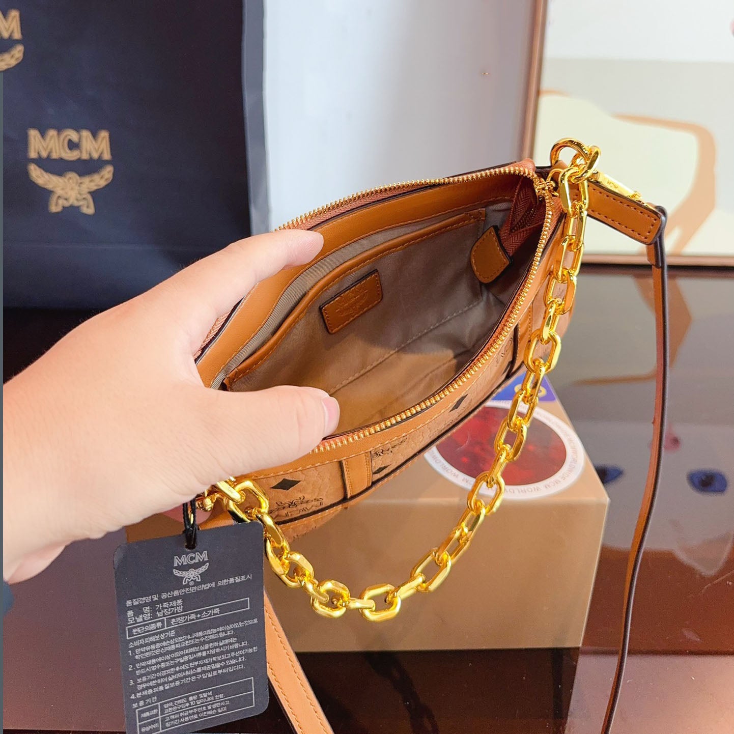 MCM Delmy Visetos Underarm Bag XC24092421