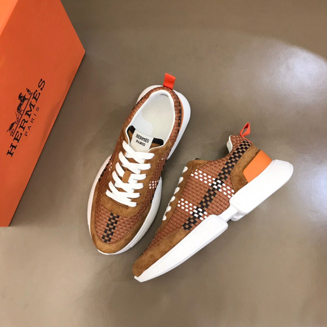 H woven leather sneakers 1824052702
