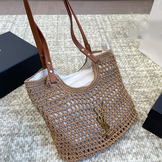 Straw tote bag 18241106