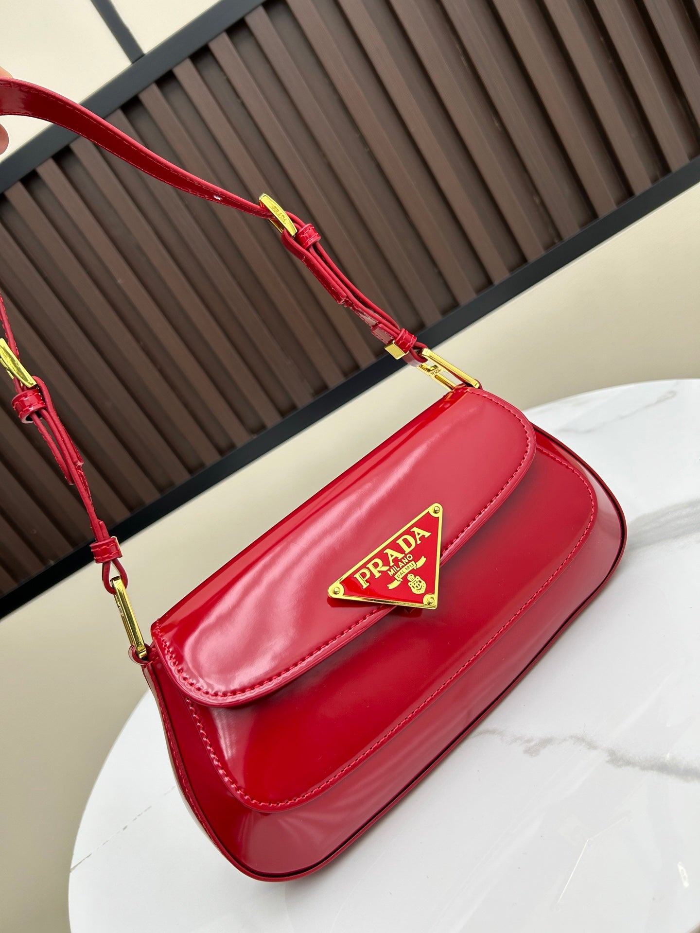 PR Leather Underarm Bag 1825070304