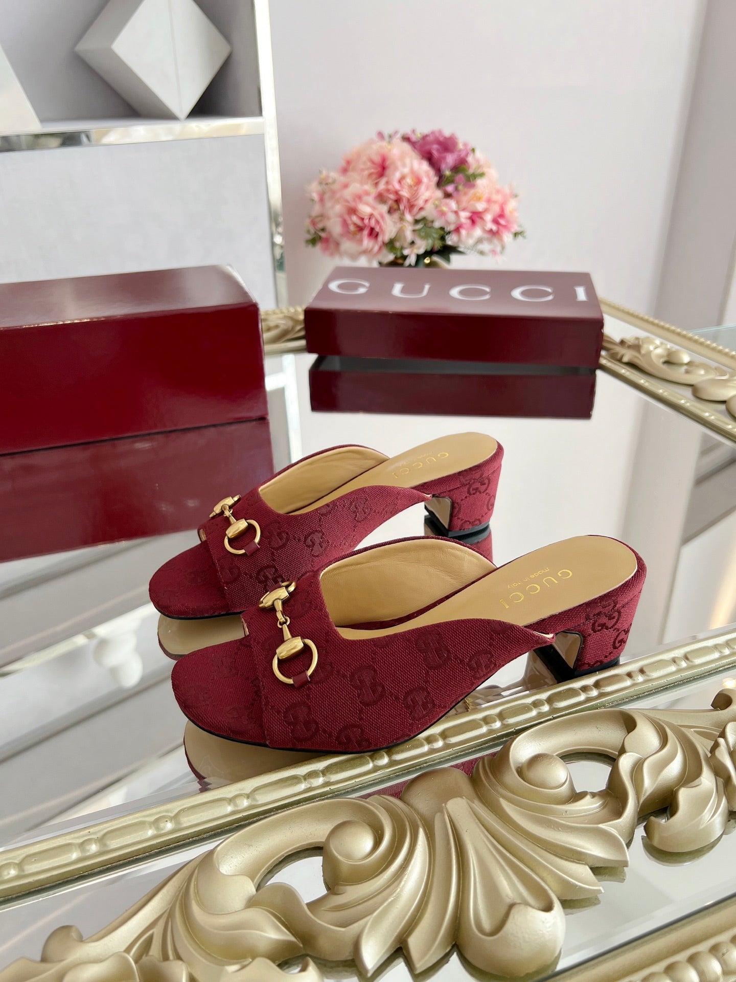GG Chunky heel slippers 1825061302