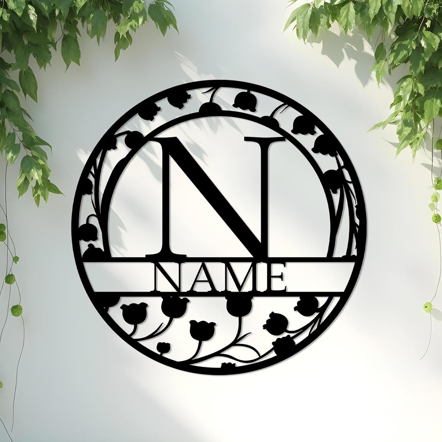 Custom Metal Bear Mountain Family Name Sign Outdoor Cabin Farmhouse Wall Decor Hunter Gift