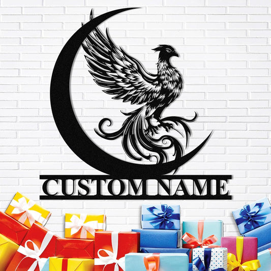 Custom Phoenix Iron Sign - Mythical Metal Wall Decor for Unique Home & Outdoor Spaces