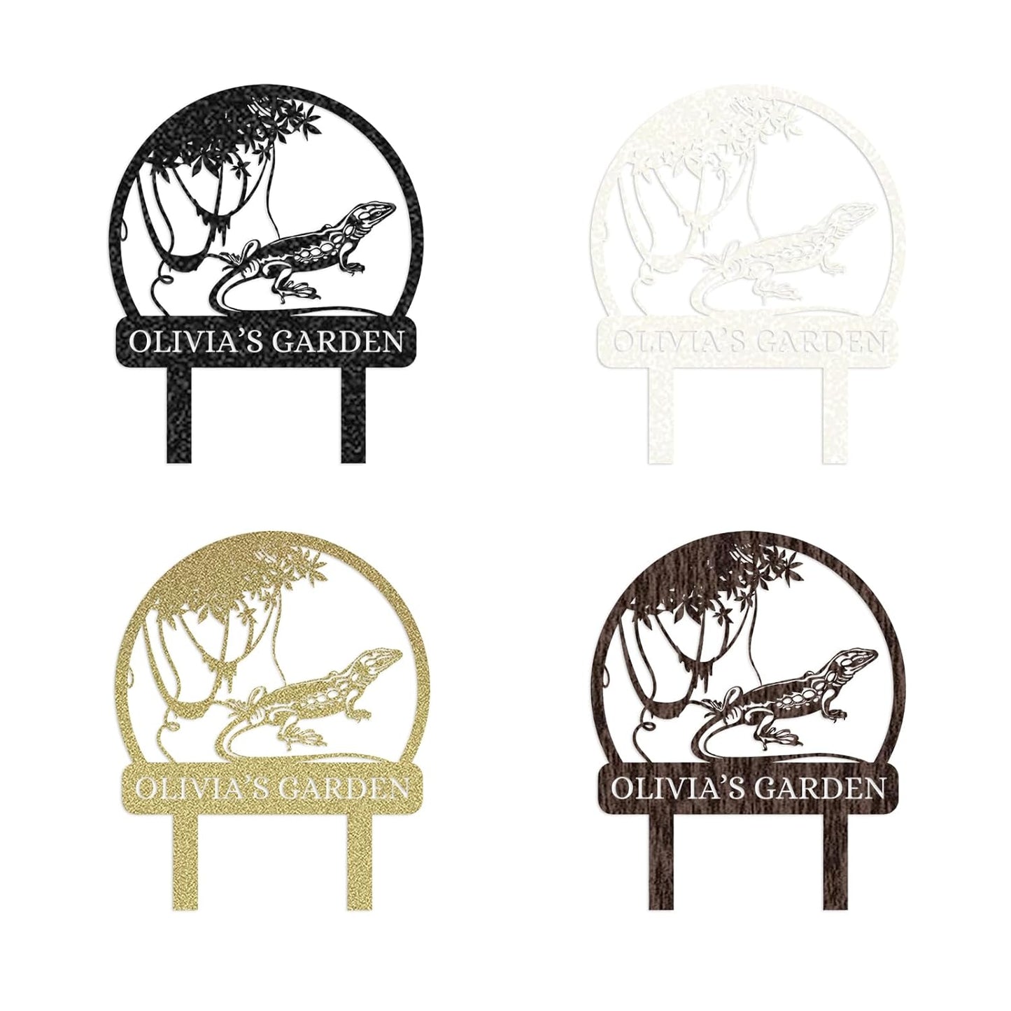 Custom Rabbit Garden Sign, Personalized Outdoor Metal Yard Sign for Gardeners or Lawn Decor