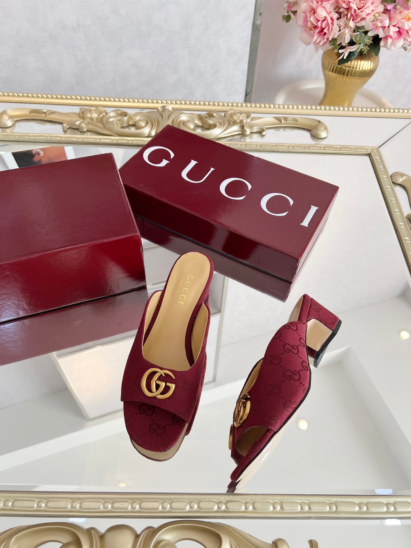 GG Chunky heel slippers 1825061302