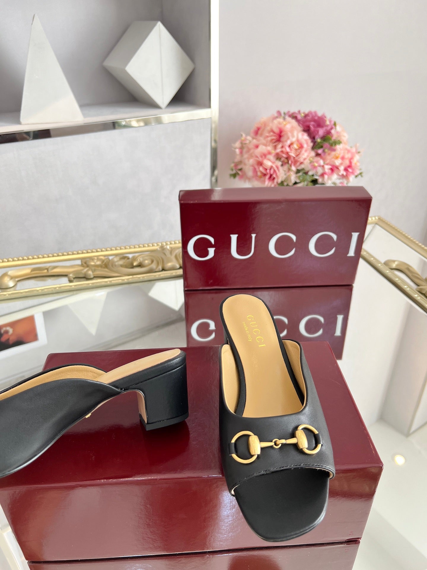 GG Chunky heel slippers 1825061302