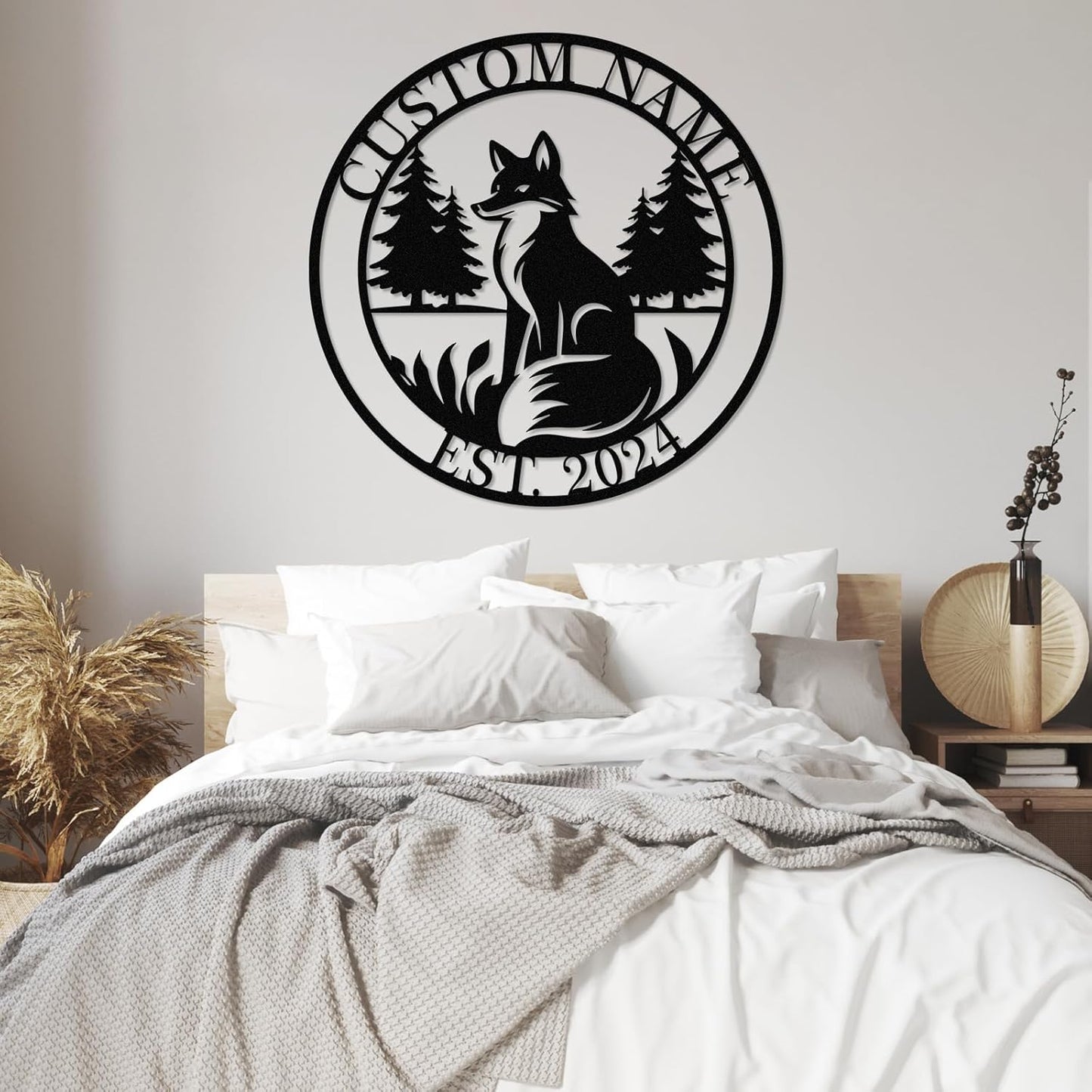 Custom Fox Iron Sign - Rustic Metal Wall Decor for Nature Lovers & Outdoor Spaces