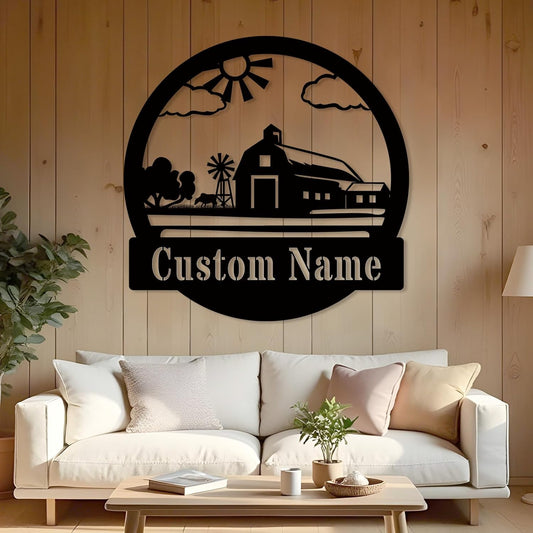 Custom Antler Metal Cabin Sign Personalized Last Name Sign Outdoor Hunter Decor Gift