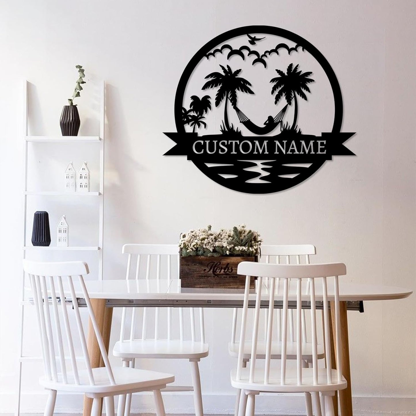 Personalized Beach & Pool Metal Signs - Custom Last Name Decor, Outdoor Patio Wall Art for House Warming Gifts