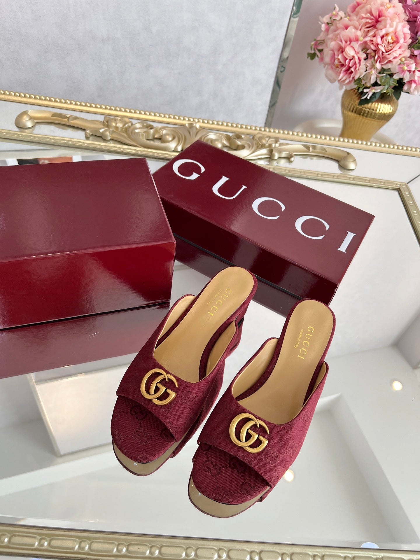 GG Chunky heel slippers 1825061302