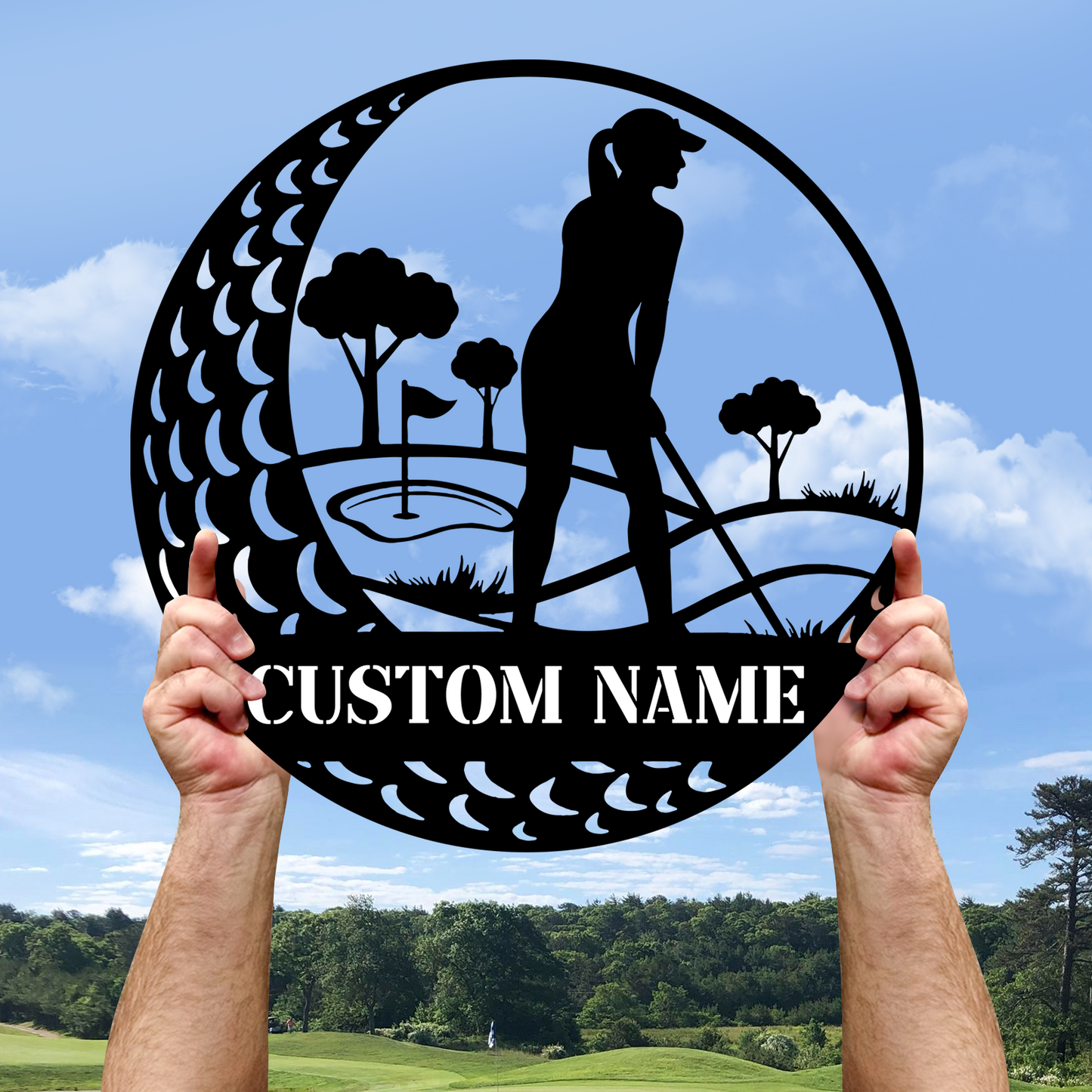 Custom Golf Wall Art Sign, Golf Ball Transport Design for Sports Room, Garage or Front Porch Decor