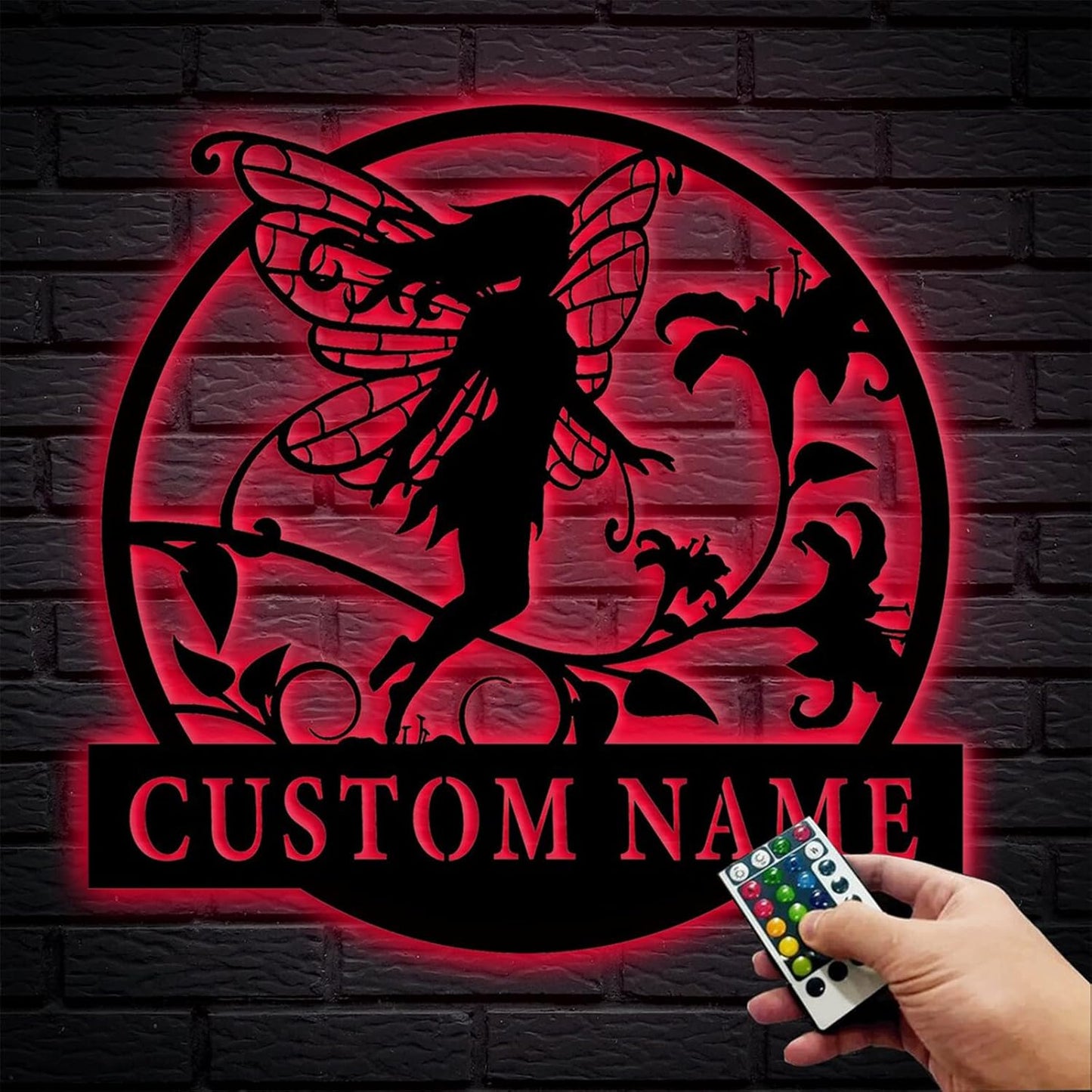 Custom Fairy Garden Decor - Personalized Metal Sign for Flower Beds & Outdoor Magic