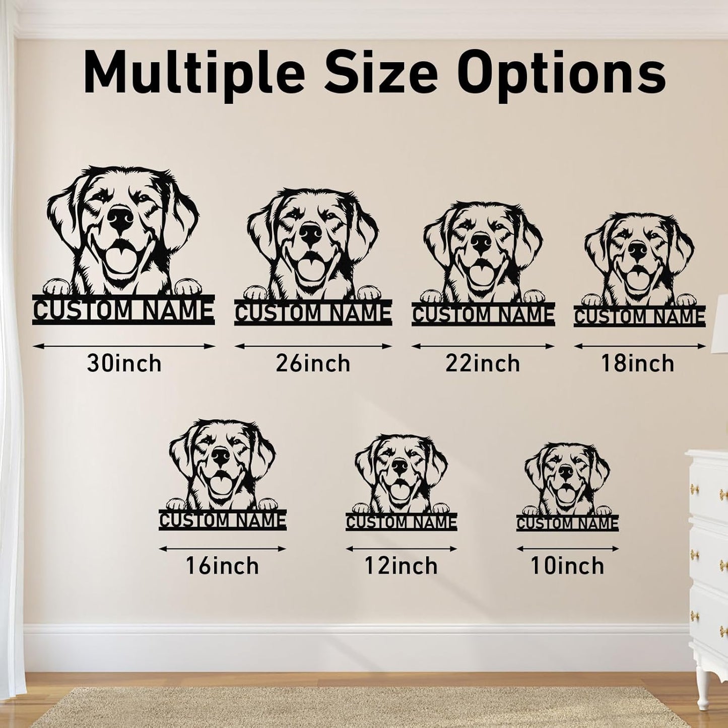 Custom Dog Iron Sign - Personalized Metal Wall Decor for Pet Lovers & Home Spaces