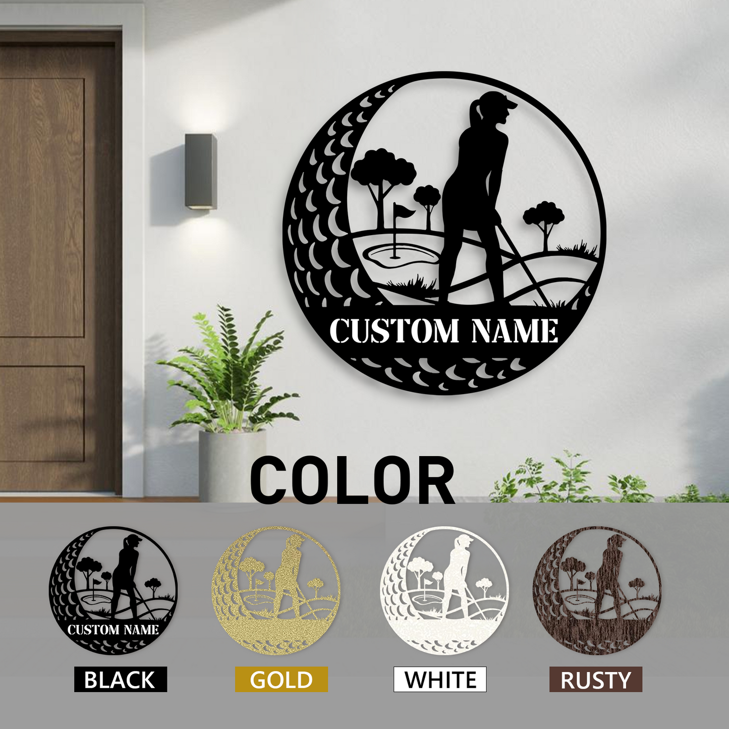 Custom Golf Wall Art Sign, Golf Ball Transport Design for Sports Room, Garage or Front Porch Decor