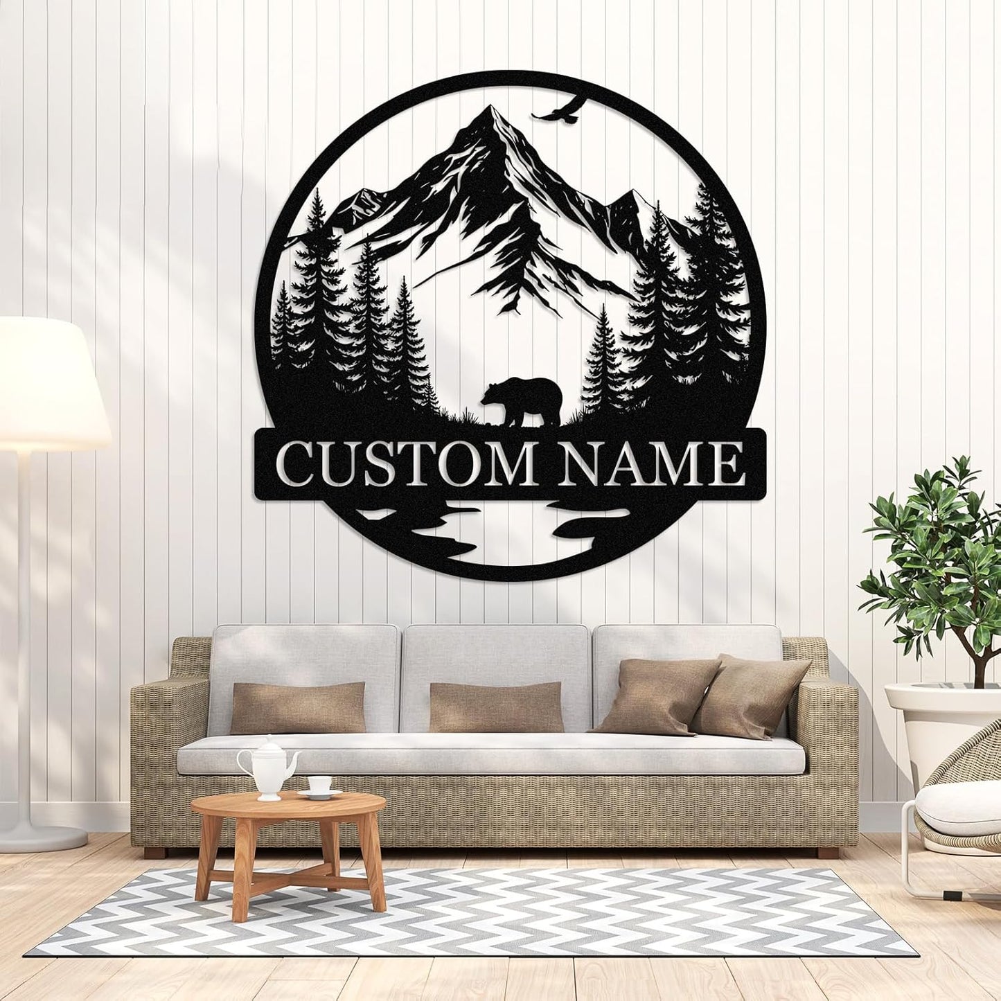 Custom Dragon Metal Sign Personalized Name Wall Art for Indoor Outdoor Decor Fantasy Gift