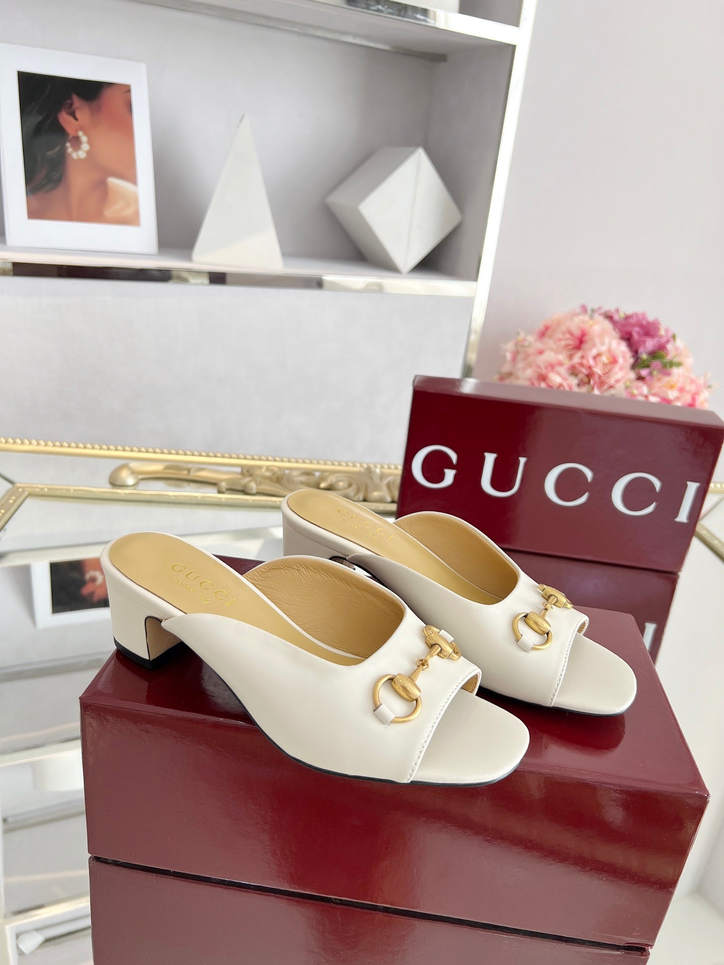 GG Chunky heel slippers 1825061302