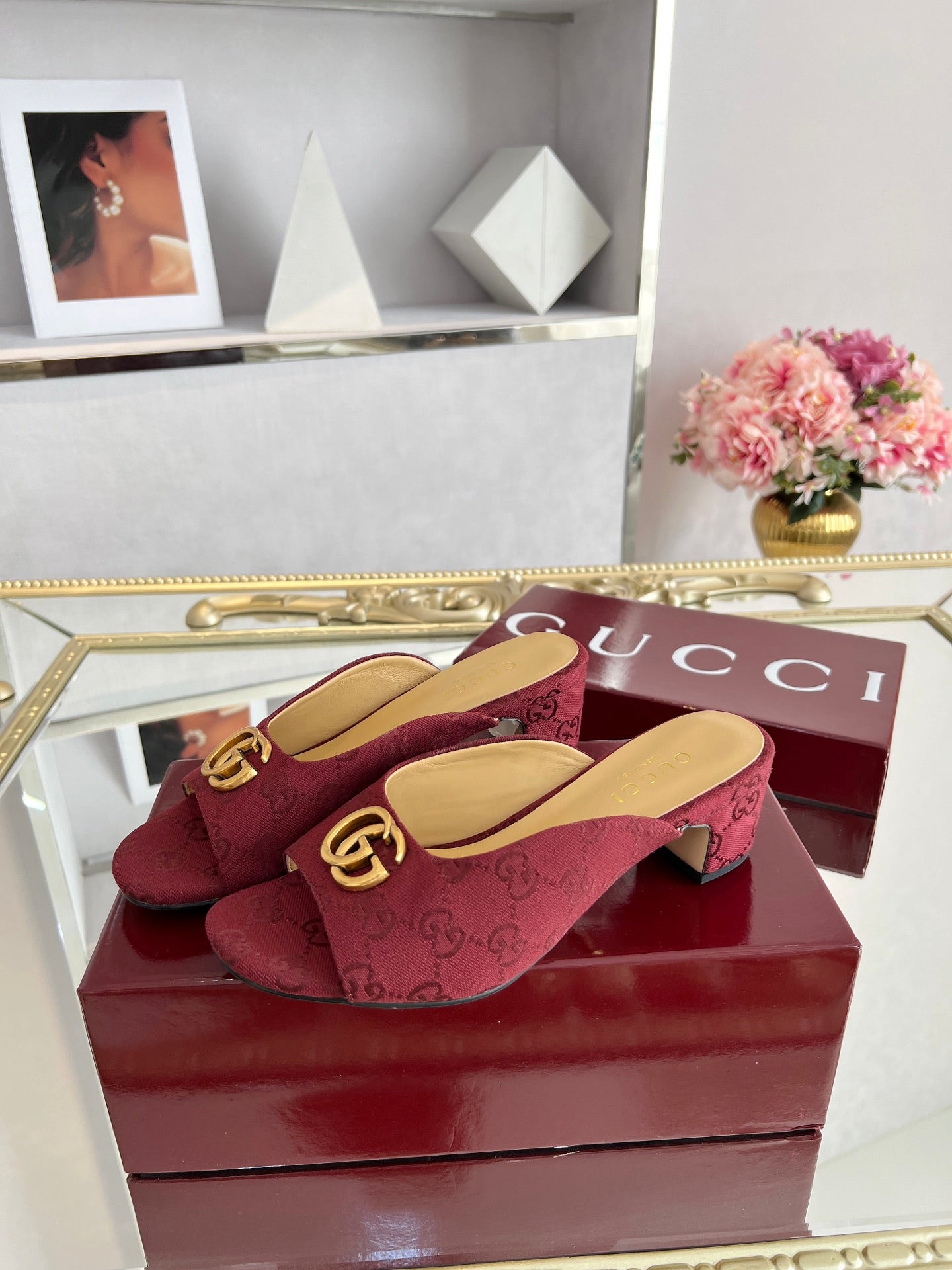 GG Chunky heel slippers 1825061302