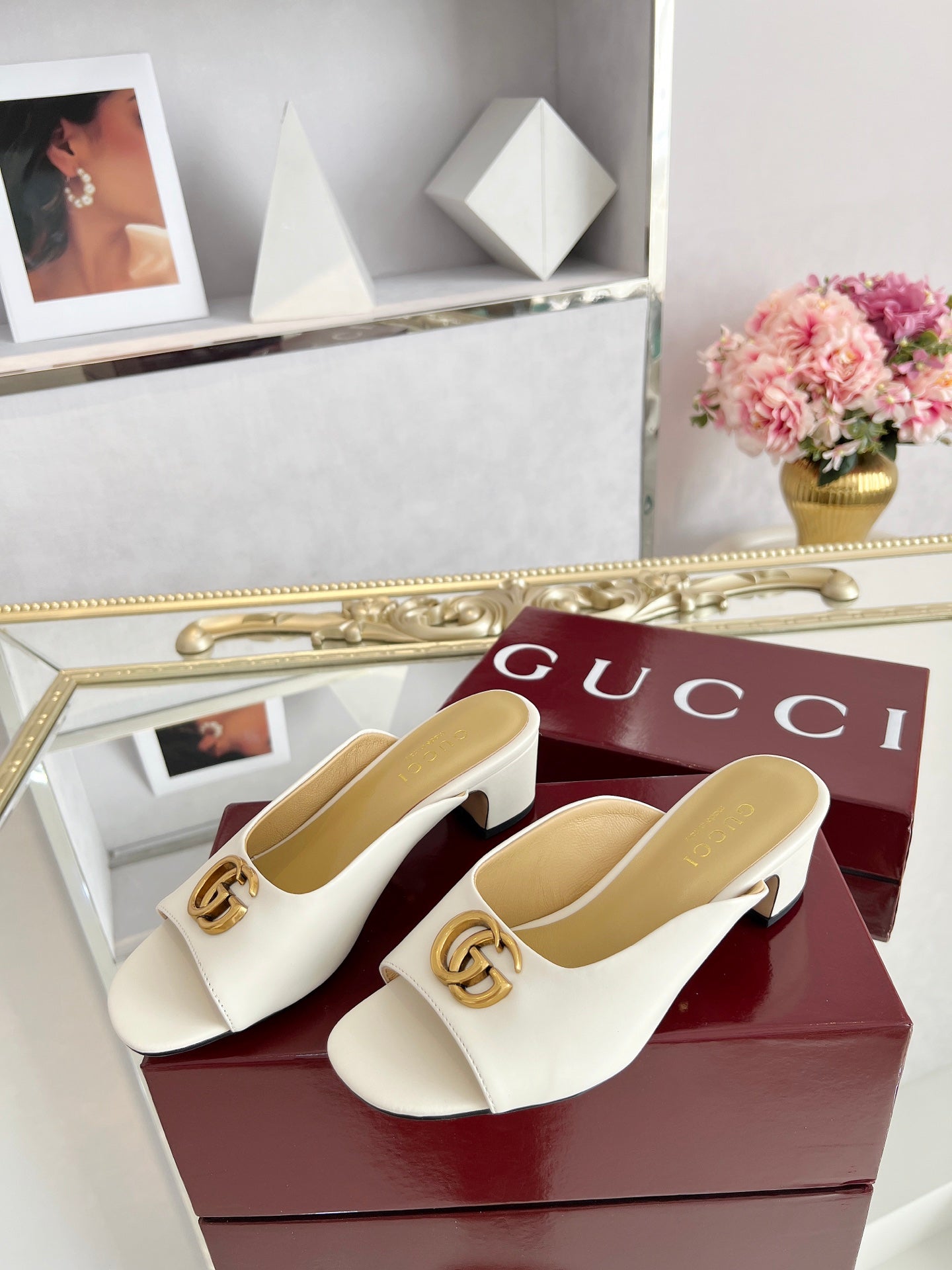 GG Chunky heel slippers 1825061302