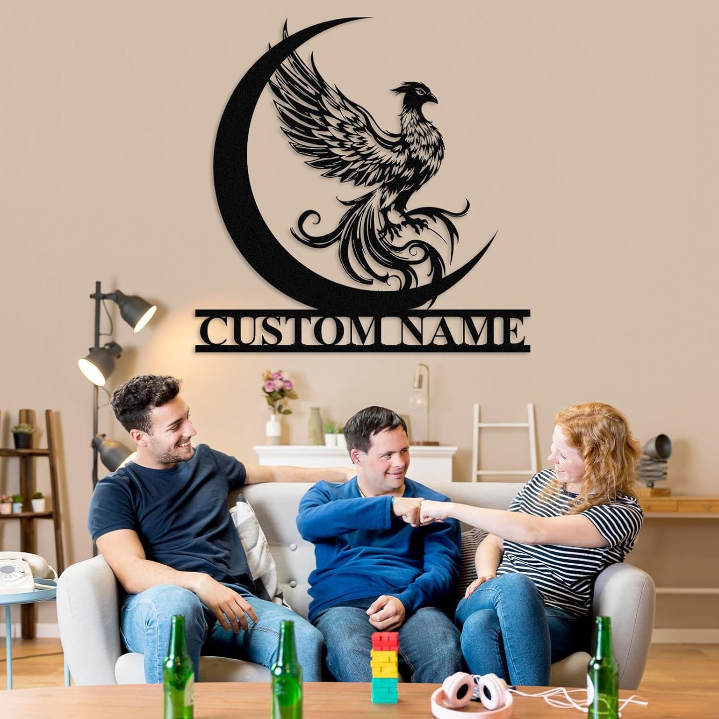 Custom Phoenix Iron Sign - Mythical Metal Wall Decor for Unique Home & Outdoor Spaces