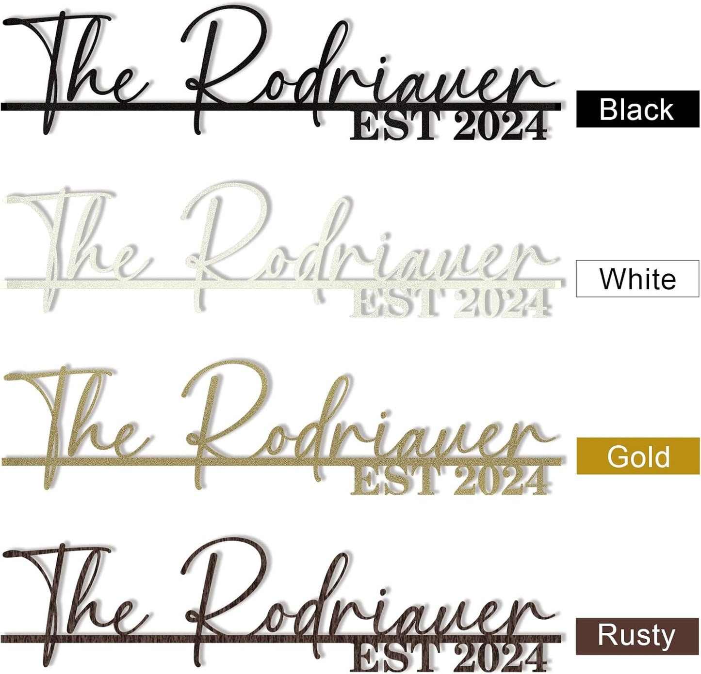 Custom Wedding Metal Sign of Name And Special Date Mothers Day Gifts