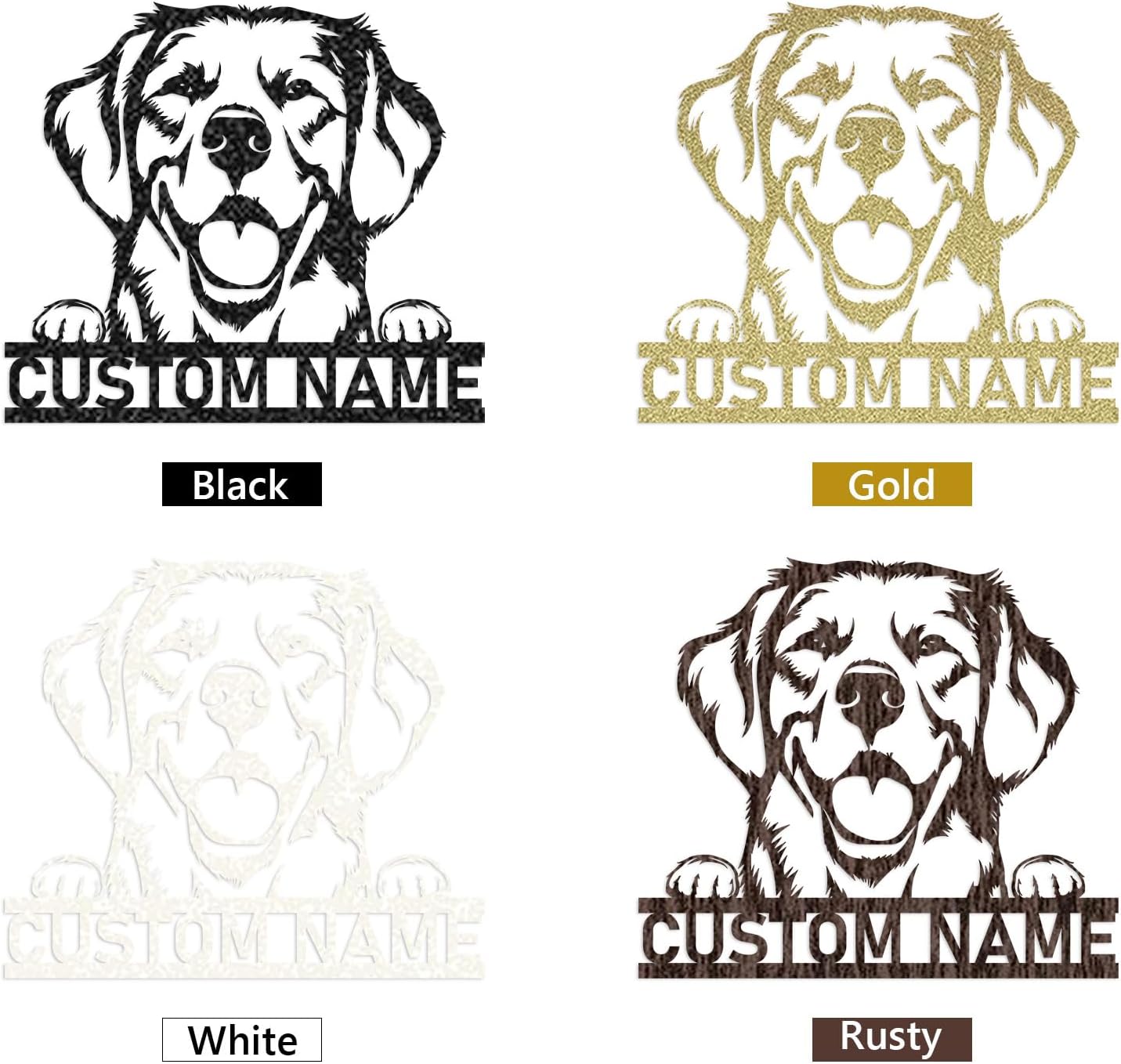 Custom Dog Iron Sign - Personalized Metal Wall Decor for Pet Lovers & Home Spaces