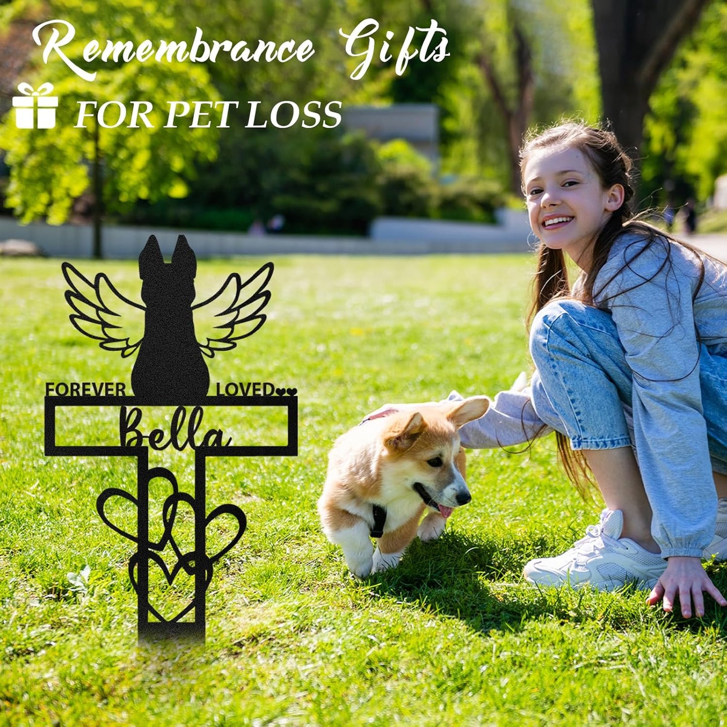 Handcrafted Iron Pet Memorial Sign - Personalized Tribute for Beloved Cats & Dogs