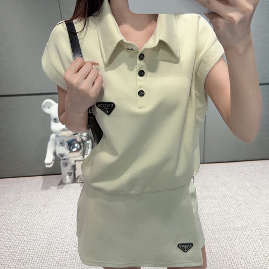 PR Sleeveless top + short skirt set 1825052009