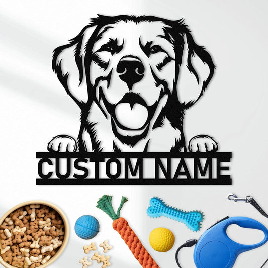 Custom Dog Iron Sign - Personalized Metal Wall Decor for Pet Lovers & Home Spaces
