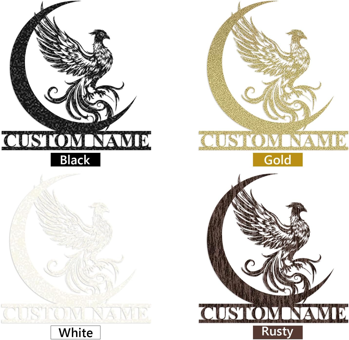 Custom Phoenix Iron Sign - Mythical Metal Wall Decor for Unique Home & Outdoor Spaces