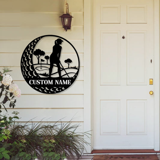 Custom Golf Wall Art Sign, Golf Ball Transport Design for Sports Room, Garage or Front Porch Decor